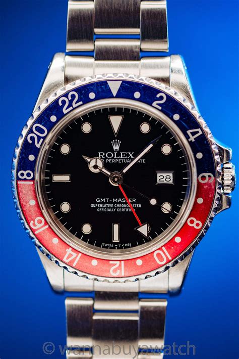 used rolex gmt pepsi